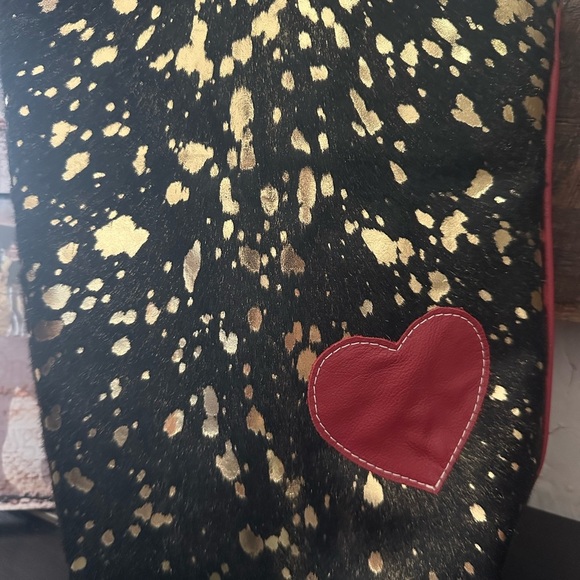 Lauraine’s HOH acid wash and leather vehicle hanging reusable trash storage bag - Picture 3 of 11